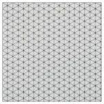 Flower of life black pattern fabric