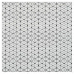 Flower of life black pattern fabric