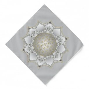 Flower Of Life - Blossoms Mandala 1 Bandana
