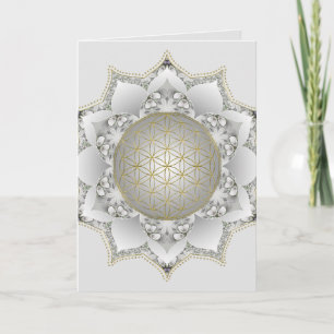 Flower Of Life - Blossoms Mandala 1 Card