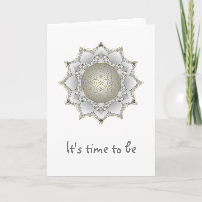 Flower Of Life - Blossoms Mandala 1 Card (Front)