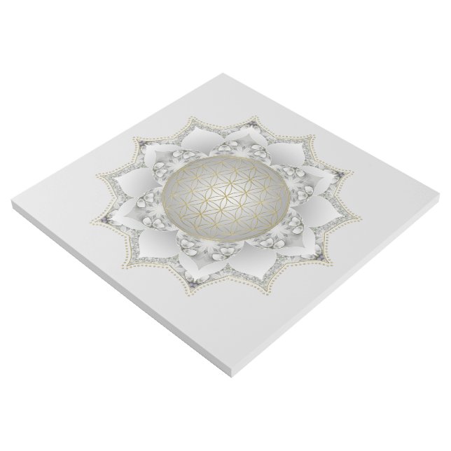 Flower Of Life - Blossoms Mandala 1 Gallery Wrap (3/4)