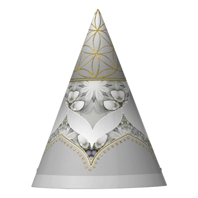 Flower Of Life - Blossoms Mandala 1 Party Hat (Front)