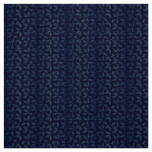 Flower of life blue pattern fabric