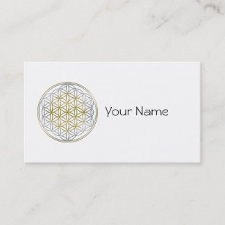 FLOWER OF LIFE / Blume des Lebens - BiColor Business Card