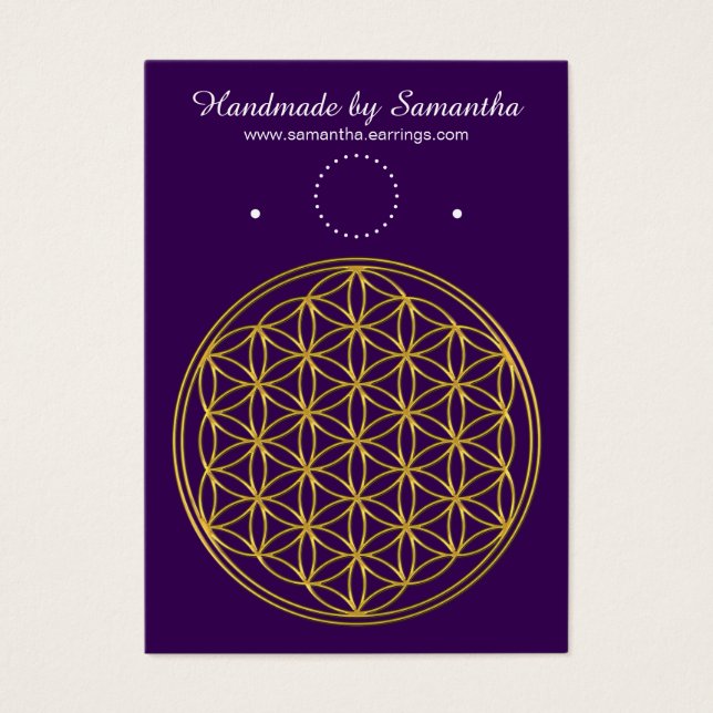 Flower Of Life / Blume des Lebens - brilliant gold (Front)