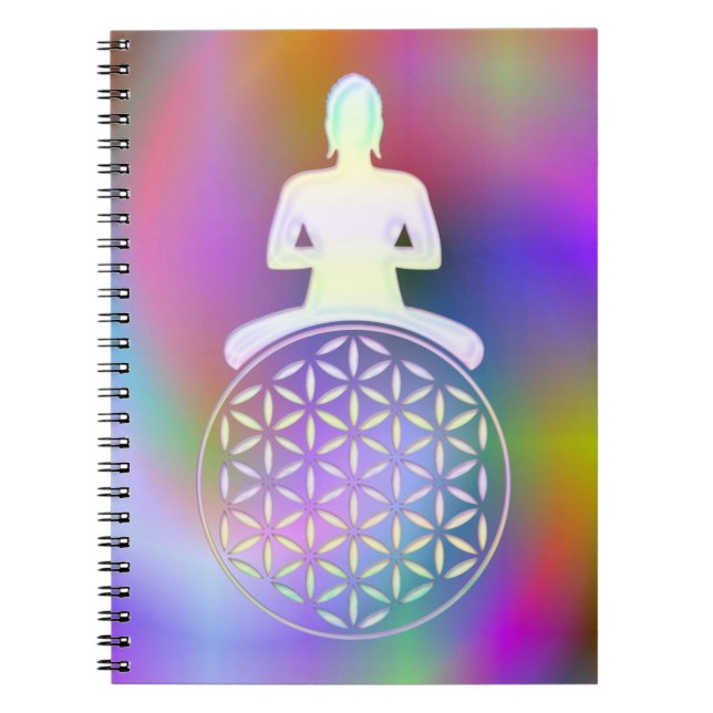 Flower of Life / Blume des Lebens - Buddha Notebook (Front)