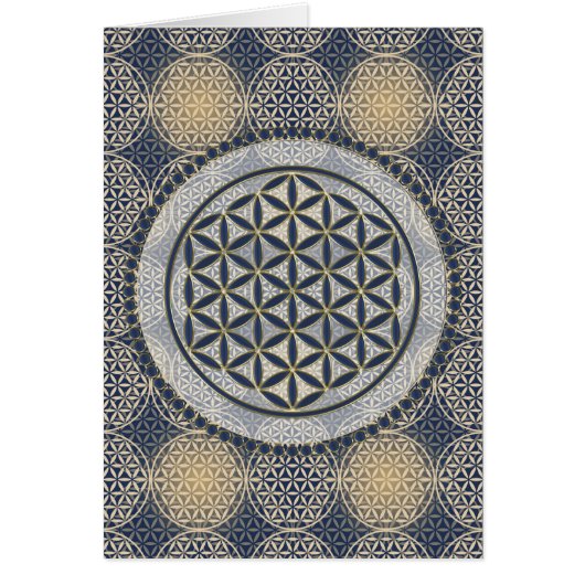 Flower of Life / Blume des Lebens - Button IX Cards (Front)