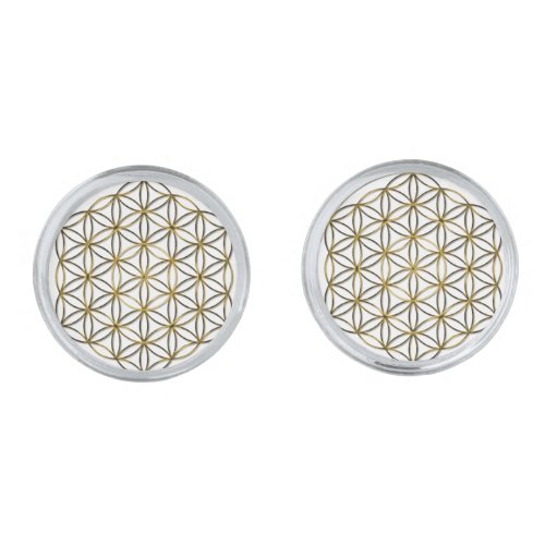 Flower of Life Blume des Lebens Cufflinks