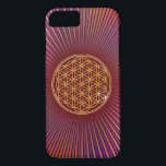 Flower of Life / Blume des Lebens - gold iPhone 8/7 Case<br><div class="desc">Spirit Symbol Design by EDDA Fr&#246;hlich / EDDArt | The Flower of Life (Blume des Lebens) is the original language of the universe; shapes, geometry, numbers and proportions. It radiates harmony and perfection of the holy geometry and stands for infinity and perfect order. Spread the spiritual message! | For other...</div>