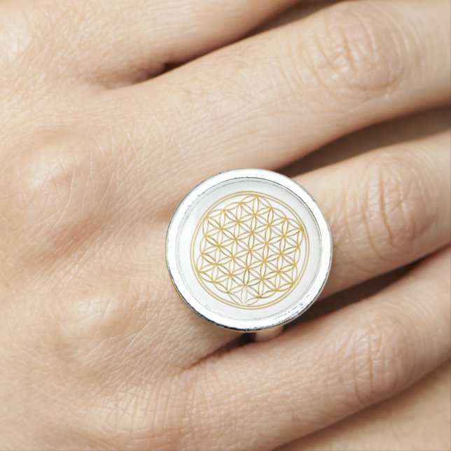 Flower Of Life / Blume des Lebens - GOLD Ring (In Situ)