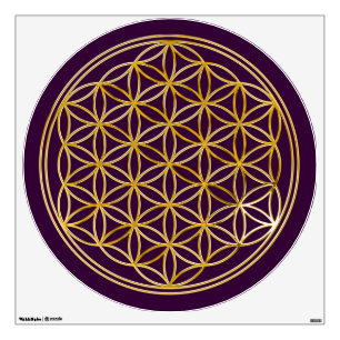Flower of Life / Blume des Lebens - GOLD Wall Decal