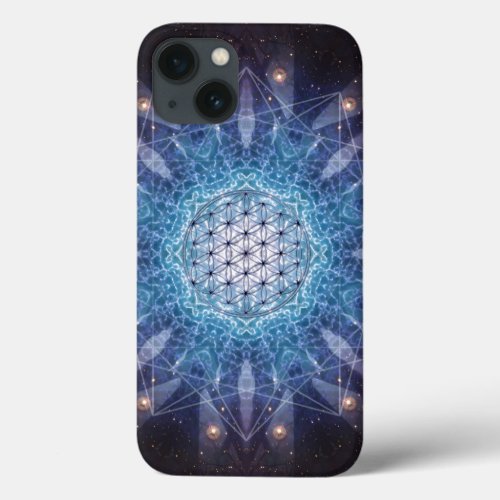 Flower of Life  Blume des Lebens Holy Universe iPhone 13 Case