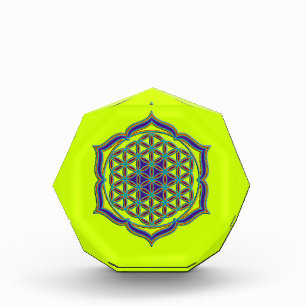 Flower Of Life / Blume des Lebens - Lotus Contour Acrylic Award