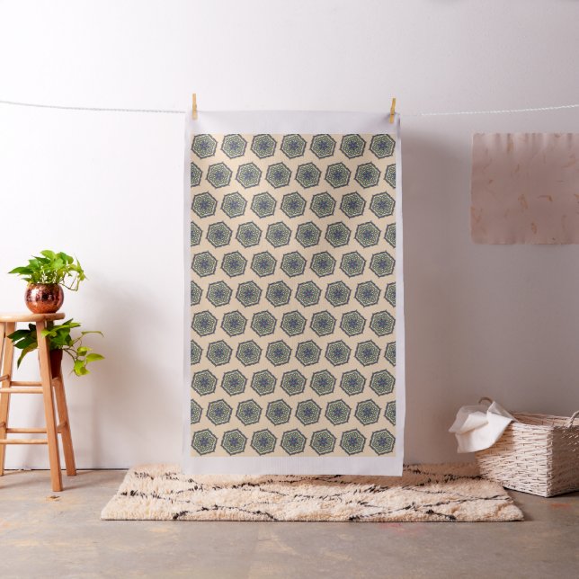 Flower Of Life / Blume des Lebens - Lotus Contour Fabric (In Situ)