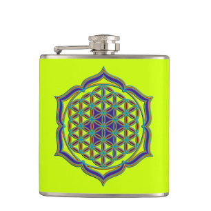 Flower Of Life / Blume des Lebens - Lotus Contour Flask