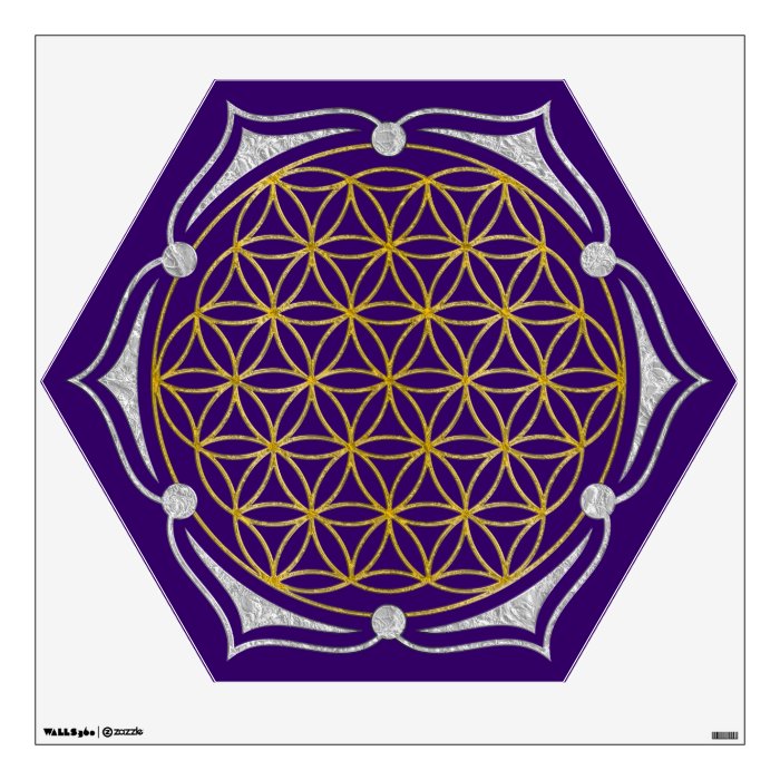 Flower of Life / Blume des Lebens   Lotus GOLD Wall Decals