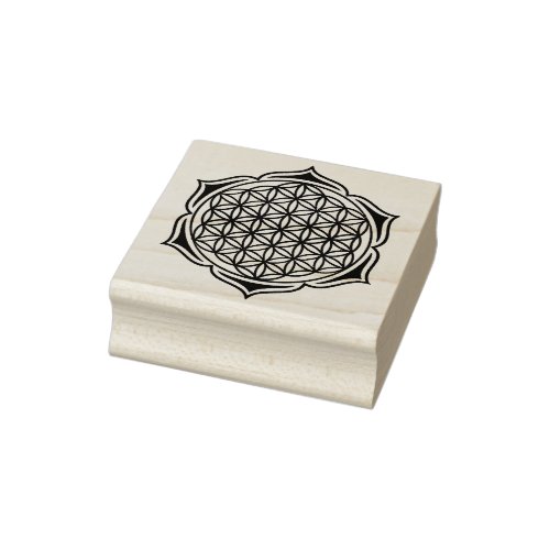 Flower Of Life  Blume des Lebens _ Lotus II Rubber Stamp