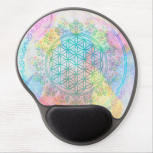 Flower of Life / Blume des Lebens - Love Hearts Gel Mouse Pad