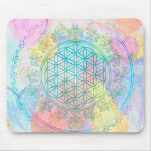 Flower of Life / Blume des Lebens - Love Hearts Mouse Pad