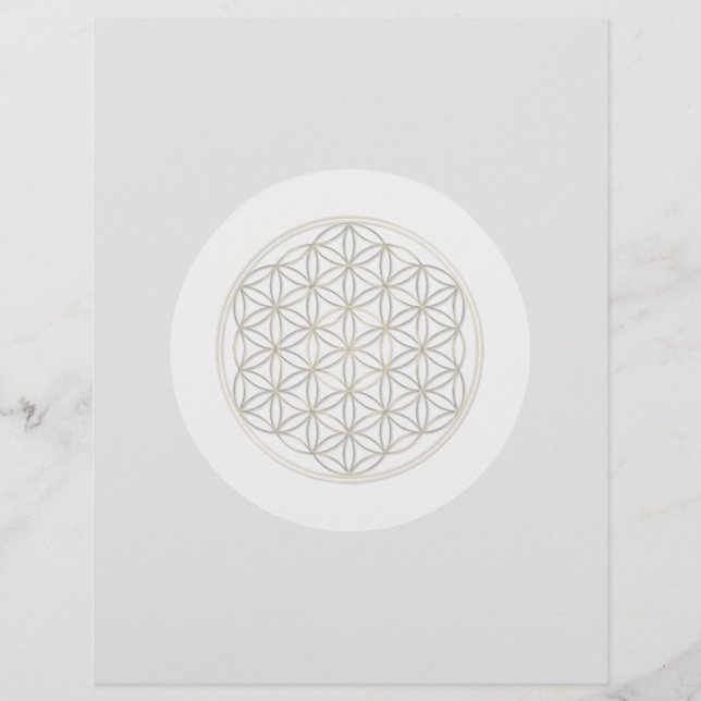 Flower of Life / Blume des Lebens Mandala Chakra Flyer (Front)