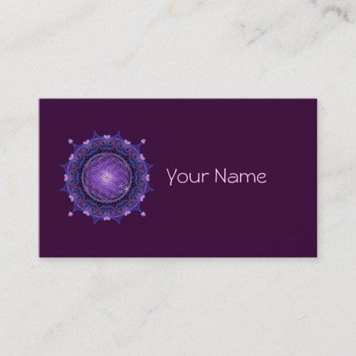 FLOWER OF LIFE / Blume des Lebens - Mandala I Business Card Templates