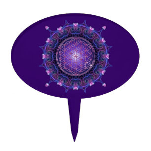 Flower of Life / Blume des Lebens - Mandala I Cake Topper