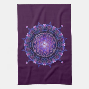 FLOWER OF LIFE / Blume des Lebens - Mandala I Kitchen Towel