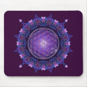 FLOWER OF LIFE / Blume des Lebens - Mandala I Mouse Pad
