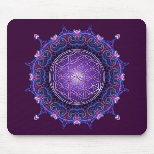 FLOWER OF LIFE / Blume des Lebens - Mandala I Mouse Pad (Front)
