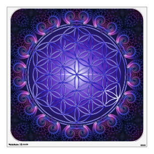 FLOWER OF LIFE / Blume des Lebens Mandala I Square Wall Decal