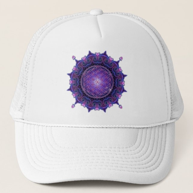 FLOWER OF LIFE / Blume des Lebens - Mandala I Trucker Hat (Front)