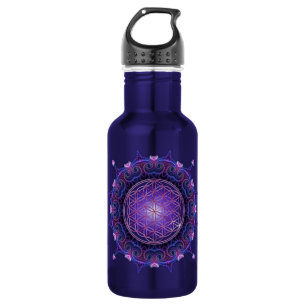 FLOWER OF LIFE / Blume des Lebens - Mandala I Water Bottle