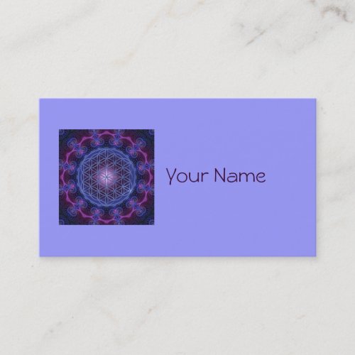 FLOWER OF LIFE/Blume des Lebens Mandala II Square Business Card Templates