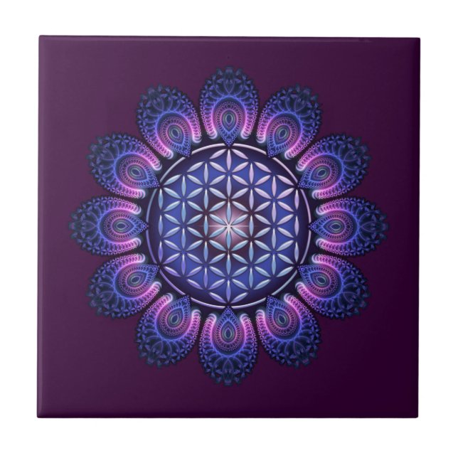 FLOWER OF LIFE / Blume des Lebens - Mandala II Tile (Front)