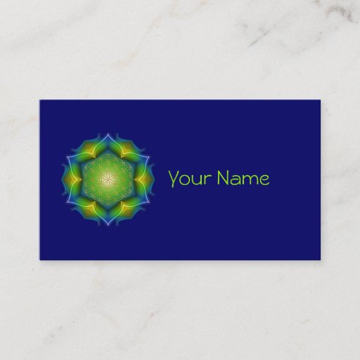 Customizable FLOWER OF LIFE / Blume des Lebens - Mandala V Business Cards