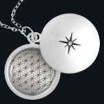 Flower of Life Blume des Lebens Metallic Silver Silver Plated Necklace<br><div class="desc">Spiritual Symbol ART. The Flower of Life (Blume des Lebens) is a Sacred Geometry pattern of the Universe which can be found in all major religions of the world. The "Flower of Life" contains the patterns of creation as they emerged from the "Great Void". Everything is made from the Creator's...</div>