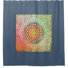Flower Of Life / Blume des Lebens - Ornament I Shower Curtain