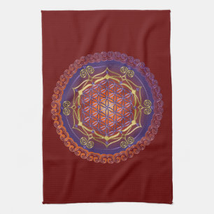 FLOWER OF LIFE / Blume des Lebens - Ornament I Towel