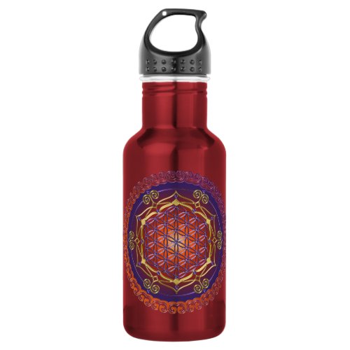 FLOWER OF LIFE / Blume des Lebens - Ornament I Water Bottle