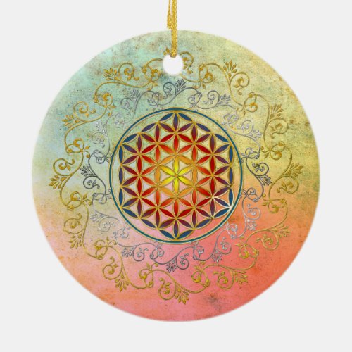 Flower of Life  Blume des Lebens _ Ornament IV BG