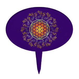 Flower of Life / Blume des Lebens - Ornament IV Cake Topper