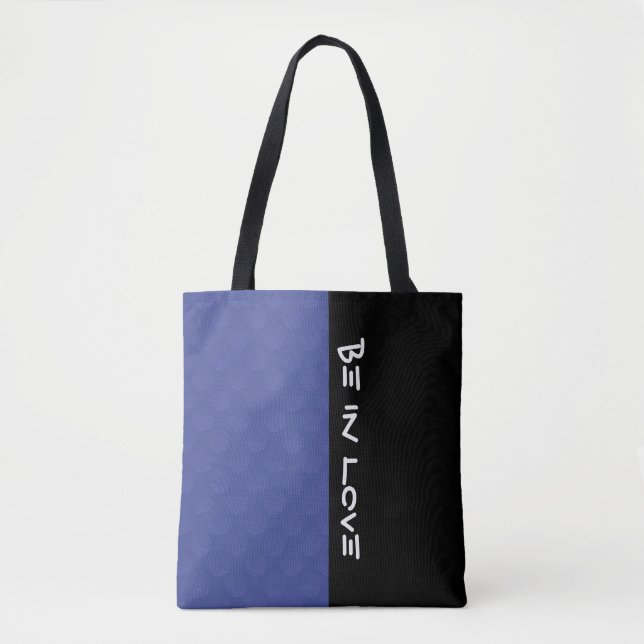 Flower Of Life / Blume des Lebens - pattern blue Tote Bag (Front)