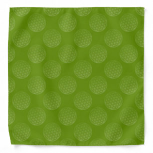 Flower of Life / Blume des Lebens - Pattern green Bandana