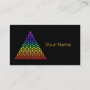 Flower Of Life / Blume des Lebens - pyramid chakra Business Card