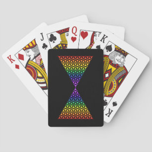 Flower Of Life / Blume des Lebens - pyramid chakra Poker Cards