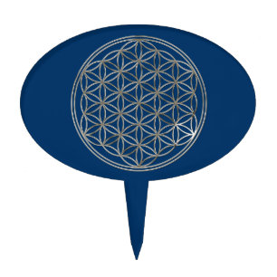 Flower of Life / Blume des Lebens - SILVER Cake Topper