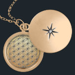 Flower of Life Blume des Lebens Silver Gold Gold Plated Necklace<br><div class="desc">Spiritual Symbol ART. The Flower of Life (Blume des Lebens) is a Sacred Geometry pattern of the Universe which can be found in all major religions of the world. The "Flower of Life" contains the patterns of creation as they emerged from the "Great Void". Everything is made from the Creator's...</div>