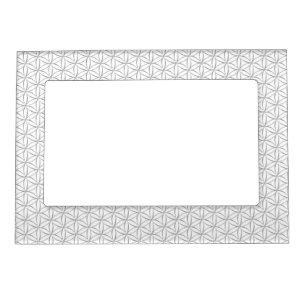 Flower of Life / Blume des Lebens - silver pattern Magnetic Picture Frame