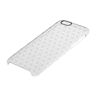 Flower Of Life / Blume des Lebens - silver pattern Clear iPhone 6/6S Case